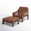 Halston Armchair with Ottoman-714009349