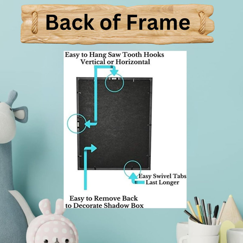 15X12 Black Display Shadow Box (2-Pack) Frame W/Linen Background And 16 Stick Pins - Ready To Hang Shadowbox Picture Frame - Box Display Baby Memorabilia Wedding