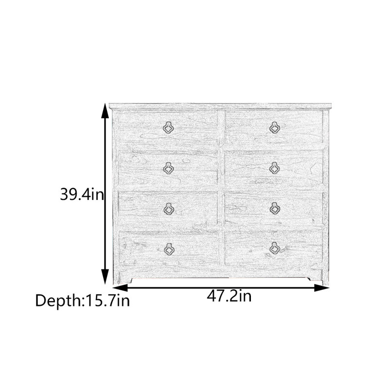 Armoire de vestibule à tiroirs multiples