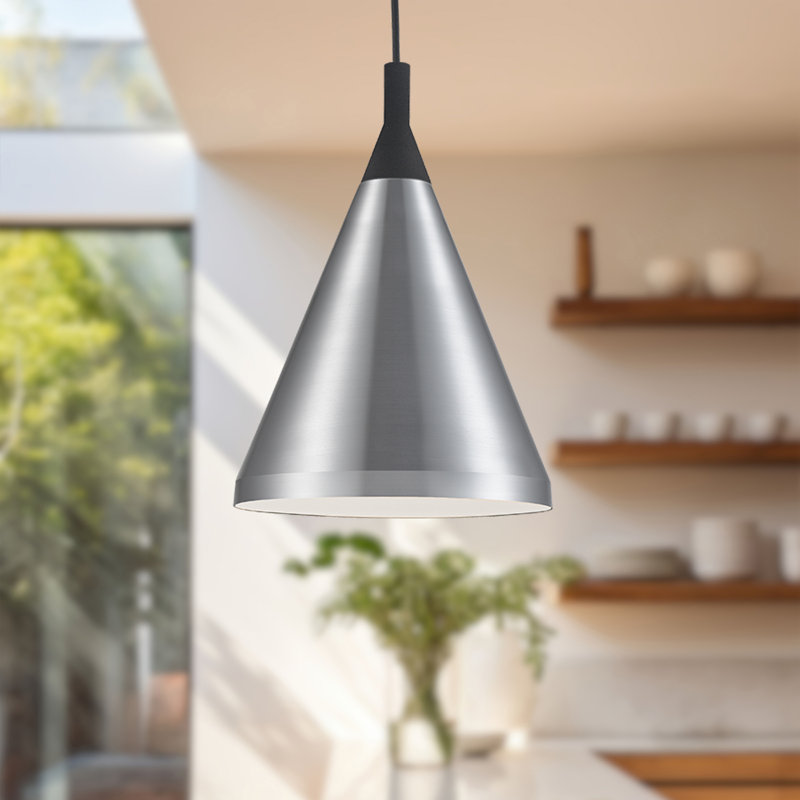 Dorothy 10-in 1 Light Pendant, Nickel brossé / noir, H 14 po x l 10 po x P 10 po