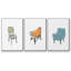 «Take A Seat X», reproduction sur toile 3 pièces-91886912-91886910