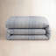 Sterling Stripe Linen Blue Duvet Cover-1708129631