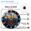 Horloge murale d'horloge murale 12 po New York