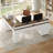 Farmhouse 69" Executive L Shaped Desk with Drawers and Storage Cabinet, Home Office Desk with Charging Station and Monitor Stand-114236118