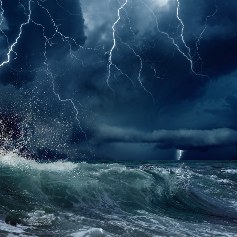 Stormy Sea by Ig0rZh - Wrapped Canvas Print, 91cm H x 91cm W x 3.8cm D