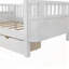Lit plateforme simple en bois avec garde-corps et rangement spacieux, durable et sécuritaire pour les enfants-438299875-438299874