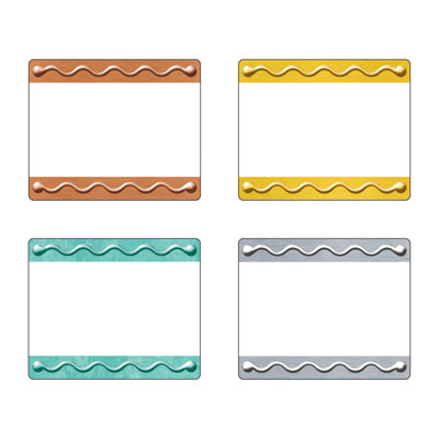Étiquettes en relief tendance en métal Trend