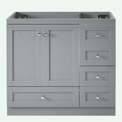 Bathroom Vanity without Sink, with 5 Drawers