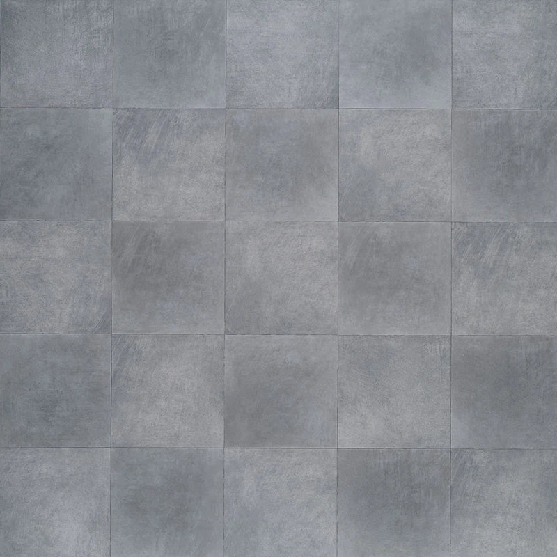 Carreau de vinyle de luxe ADURA®Flex avec Microban® Villa 18 po x 18 po x 2,5 mm avec couche d'usure de 20 mil, Ciment / gris