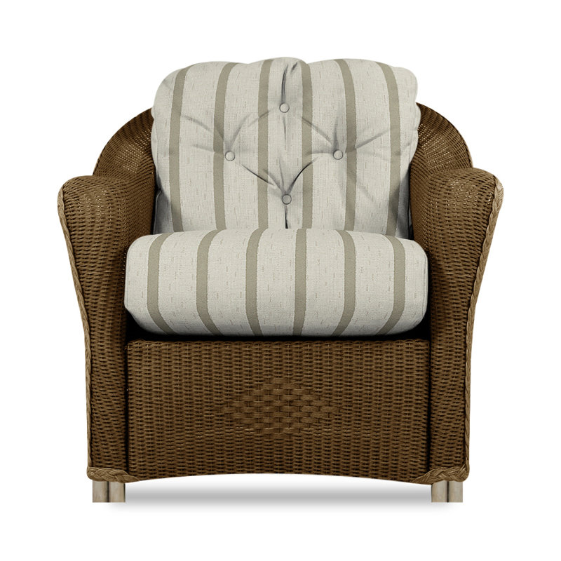 Reflections Outdoor Lounge Chair, Bark, Rollo Linen