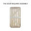 Porte de grange en bois lambrissé en Z avec trousse de quincaillerie d'installation-40333732-49088103