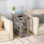 Table d'appoint moderne avec prises intégrées et tablettes de rangement ouvertes-16891404-62172929