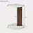 C-Shaped End Table Small Side Table For Couch Sofa Table With Frame For Living Room Bedroom Bedside