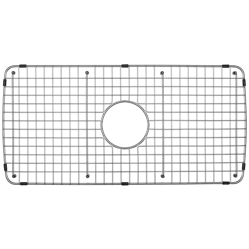 27.52-in x 13.5-in Center Drain Heavy-Duty Stainless Steel Sink Grid