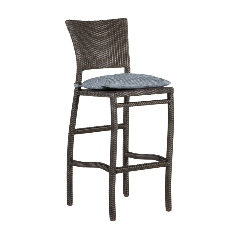 Tabouret de bar 30 po Skye, Noyer noir, InsideOut® Rollo ‑ lin Chambray, Welt