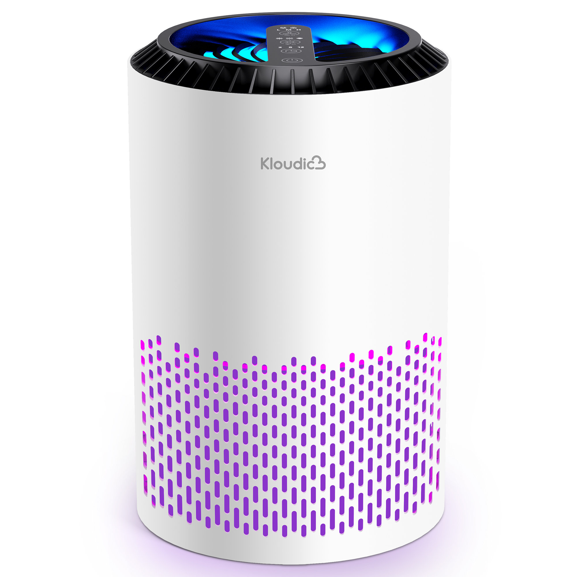 Purificador de aire de mesa Kloudic para hogar, pelo de mascotas, alergias, eliminación del 99.9% para habitaciones de 215 pies cuadrados 3
