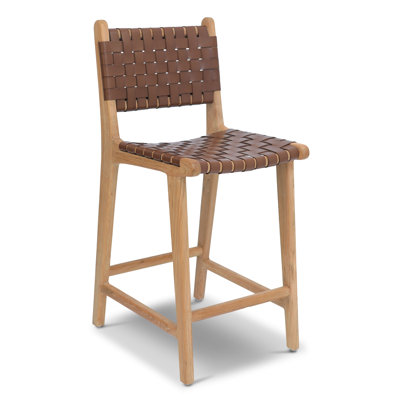 Leather Stool by Poly and Bark