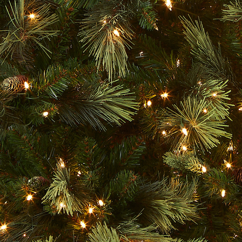 Carolina Pine Tree with Clear Lights, 7.5' H