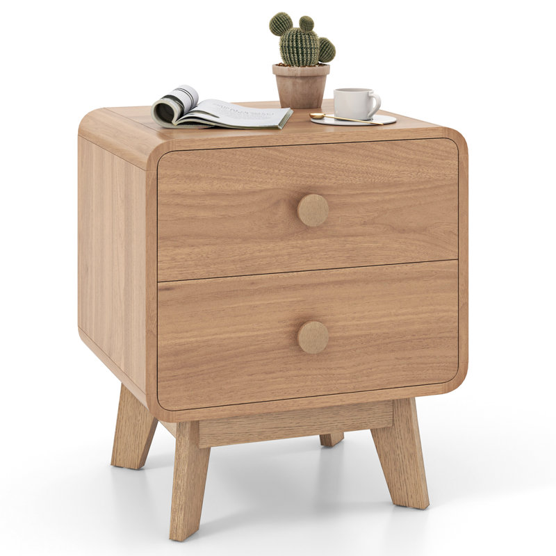 Kayslee 18.5'' W Nightstand, Brown, Individual