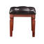 Meuble-lavabo et tabouret de couleur cerise - Compartiments de rangement, coussin confortable, design élégant, placage de peuplier, bois d'hévéa