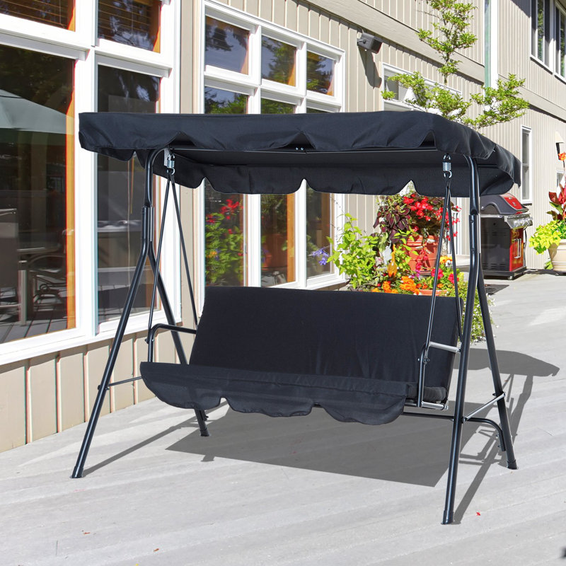 Swing Seat with Stand, Black
