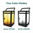 7.87 " Solar Powered Integrated LED Color Changing Square / Rectangular Lantern-91965006