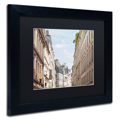 « parisian immeubles », reproduction de photo sur toile encadrée