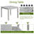 5-Piece Wooden Dining Table Set With A Square Table And 4 Upholstered Chairs For Kitchen & Dining Room