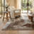 Rug Branch Marco 5' x 8' (5'3" x 7'7") Brown/Beige Abstract Indoor Area Rug, Modern, Low Pile, Stain-Resistant Carpet - Living Room, Bedroom, Dining Room, and Kitchen-1975439918