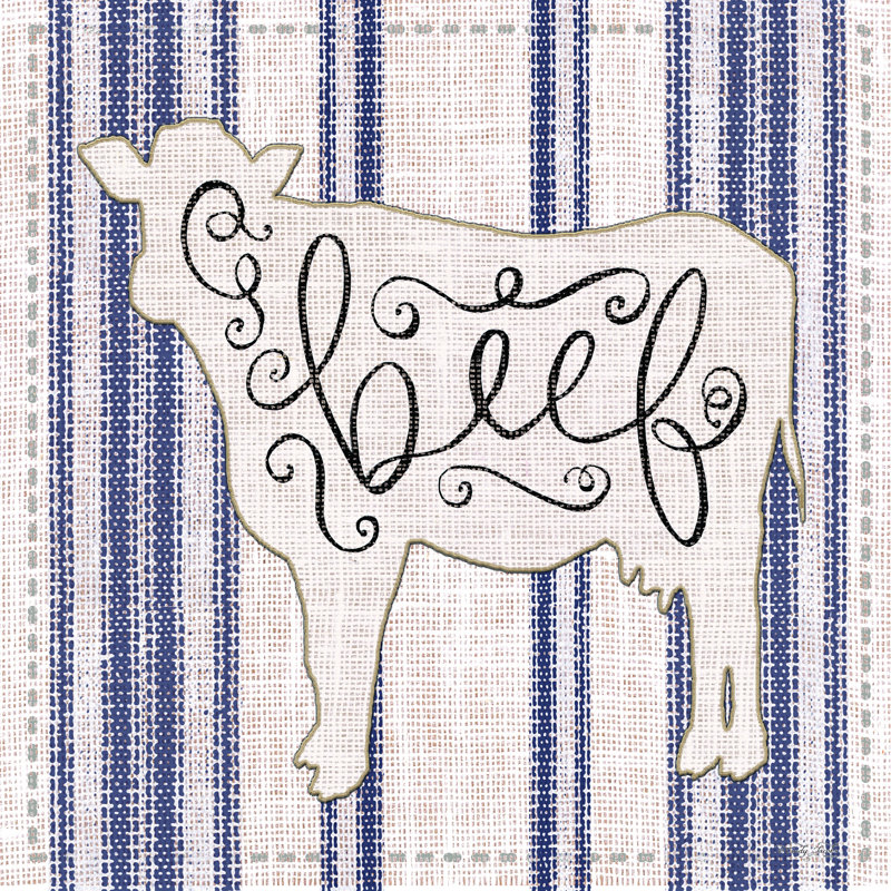 Beef par Cindy Jacobs - Imprimé, H 36 po x l 36 po, Toile tendue