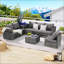 Ensemble de mobilier de patio exceptionnel pour le plaisir et la détente toutes saisons-1301871317