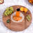 Mango Wood Lazy Susan: Rustic Rotating Dining Table Centerpiece