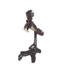 Statue volante aigle noir