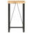 Solid Wood Top Metal Base Dining Table