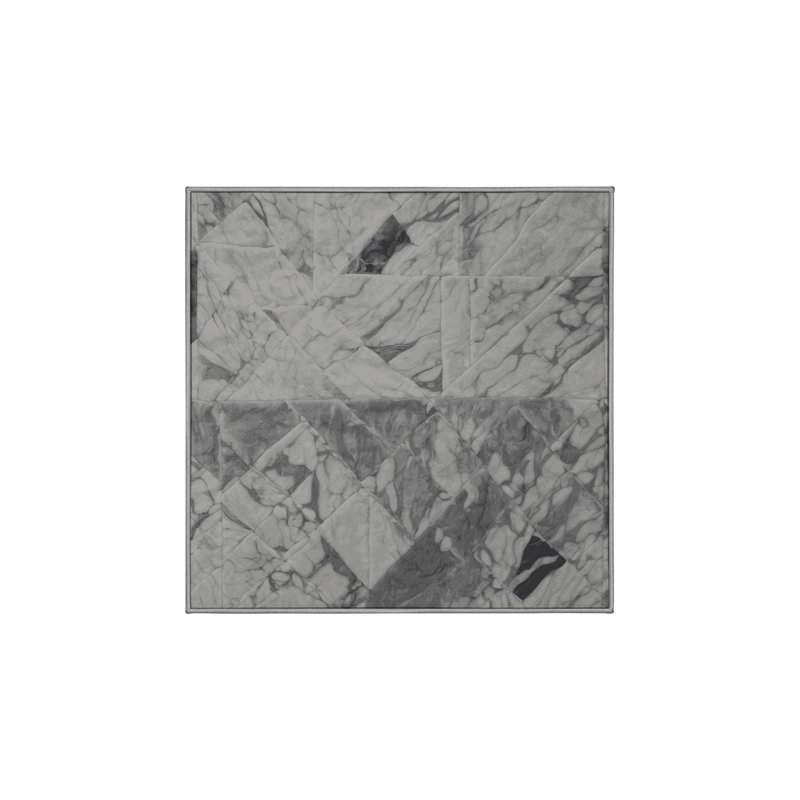 Machine Washable Brown Area Rug, Square 4'