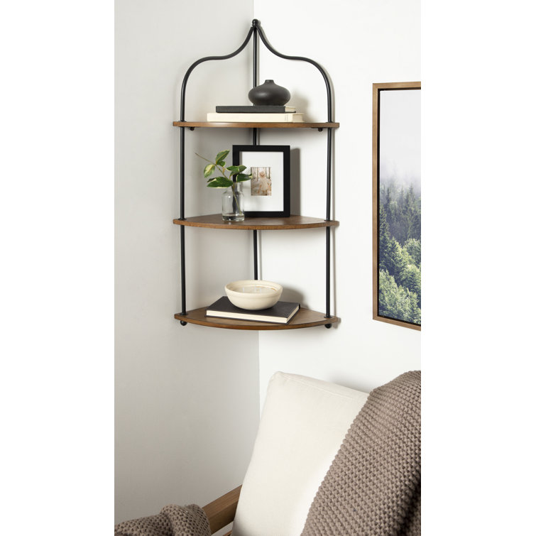 Willa Arlo Interiors Vicenta Piece Solid Wood Corner Shelf  Reviews  Wayfair