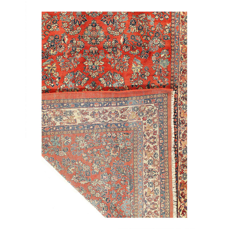 Hand Woven Cotton and Wool Oriental Area Rug