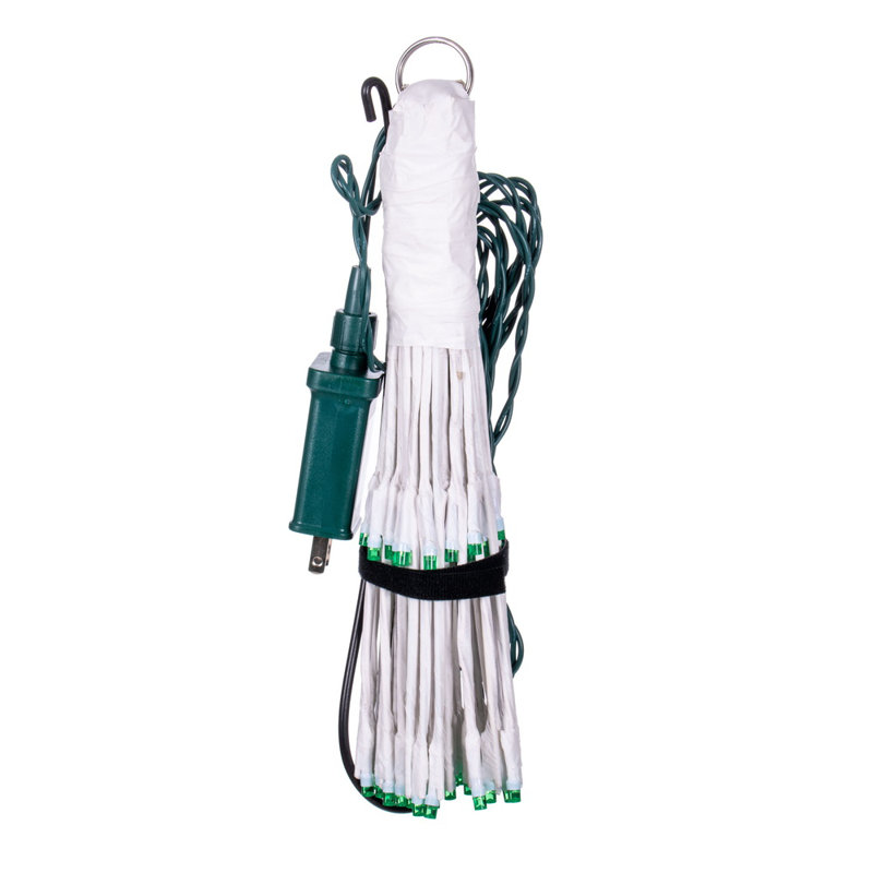 Vickerman White Starburst 5mm LED Wide Angle Light 14'' String Lights, Green
