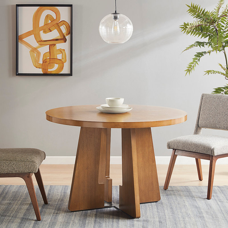 Round Dining Table With Unique Base