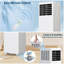 Climatiseur portatif 8 000 BTU, unité de climatisation 3-en-1 avec ventilateur et déshumidificateur, télécommande, faible bruit, 2 vitesses, minuterie 24H, refroidit jusqu'à 350 pieds carrés