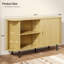 Armoire de rangement de 55 pouces avec portes et tablettes-544540808