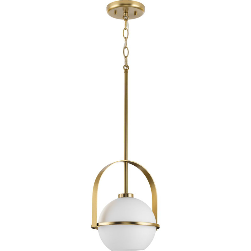Jamya 1 - Light Single Pendant, Brushed Bronze, 12.37" H x 9.37" W x 9.37" D