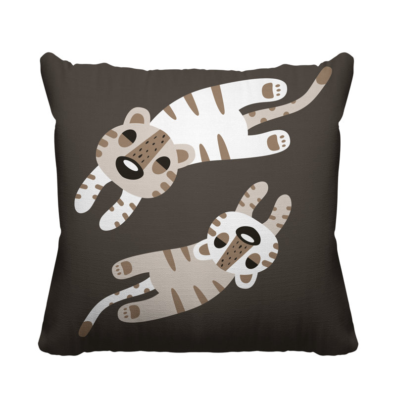 Coussin Jiba, L 19 po x H 19 po, Taupe