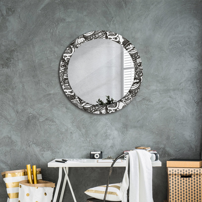 Huldar Glass Flat Wall Mirror, 70cm H x 70cm W