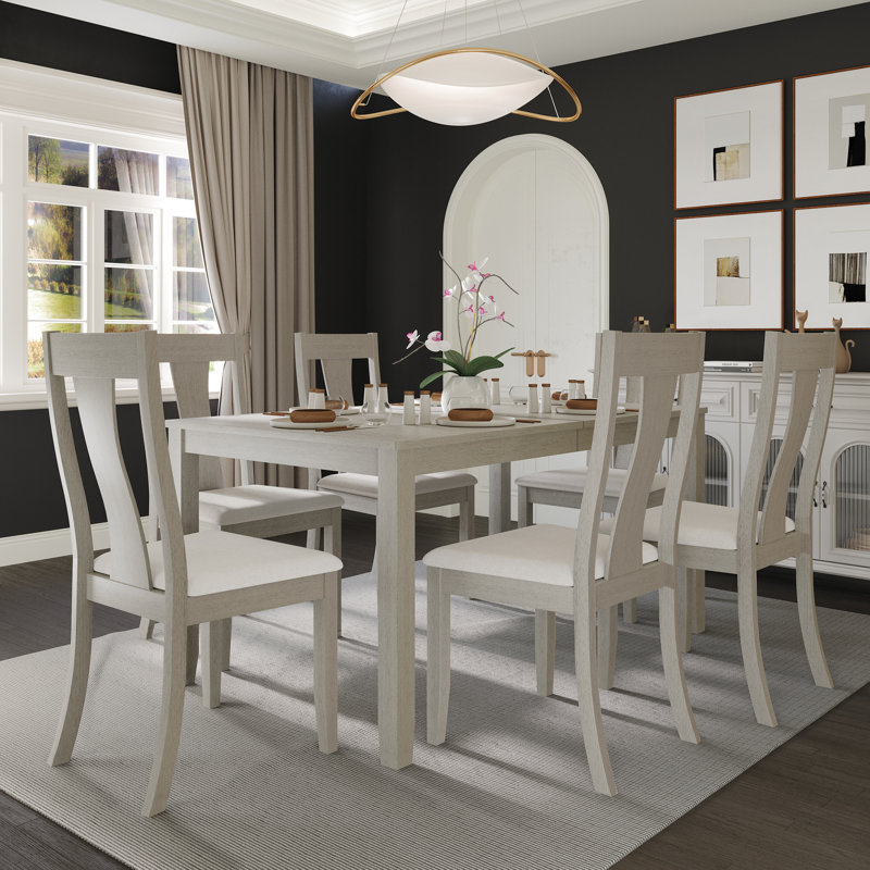Ensemble repas 6 personnes Ocossio, Blanc