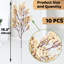 10 pièces fleurs artificielles Babys Breath Real Touch fausses fleurs blanches en soie pour le mariage de printemps-1998938894