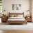 2-drawer Walnut  Nightstand With Open Storage-1585100017
