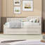 Upholstered Daybed with Trundle and 1 Drawer-1372267413-1372267411