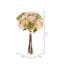 Bouquet de roses artificielles et hortensias 13 po-1378957216
