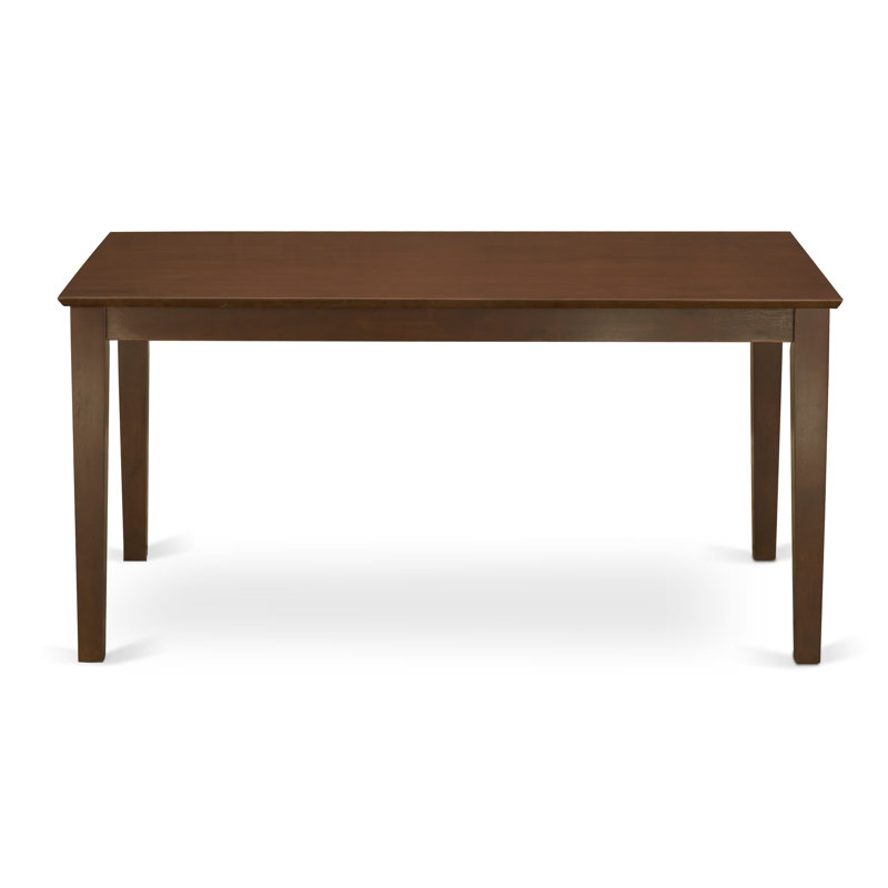 Ensemble de table de salle à manger 6 pièces moderne comprenant une table rectangulaire en bois et 4 chaises de salle à manger en similicuir avec banc, 36 x 60 pouces, acajou